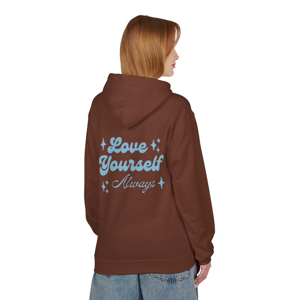 Love Yourself Always Retro Hoodie | Aesthetic Self Care & Positivity Sweatshirt