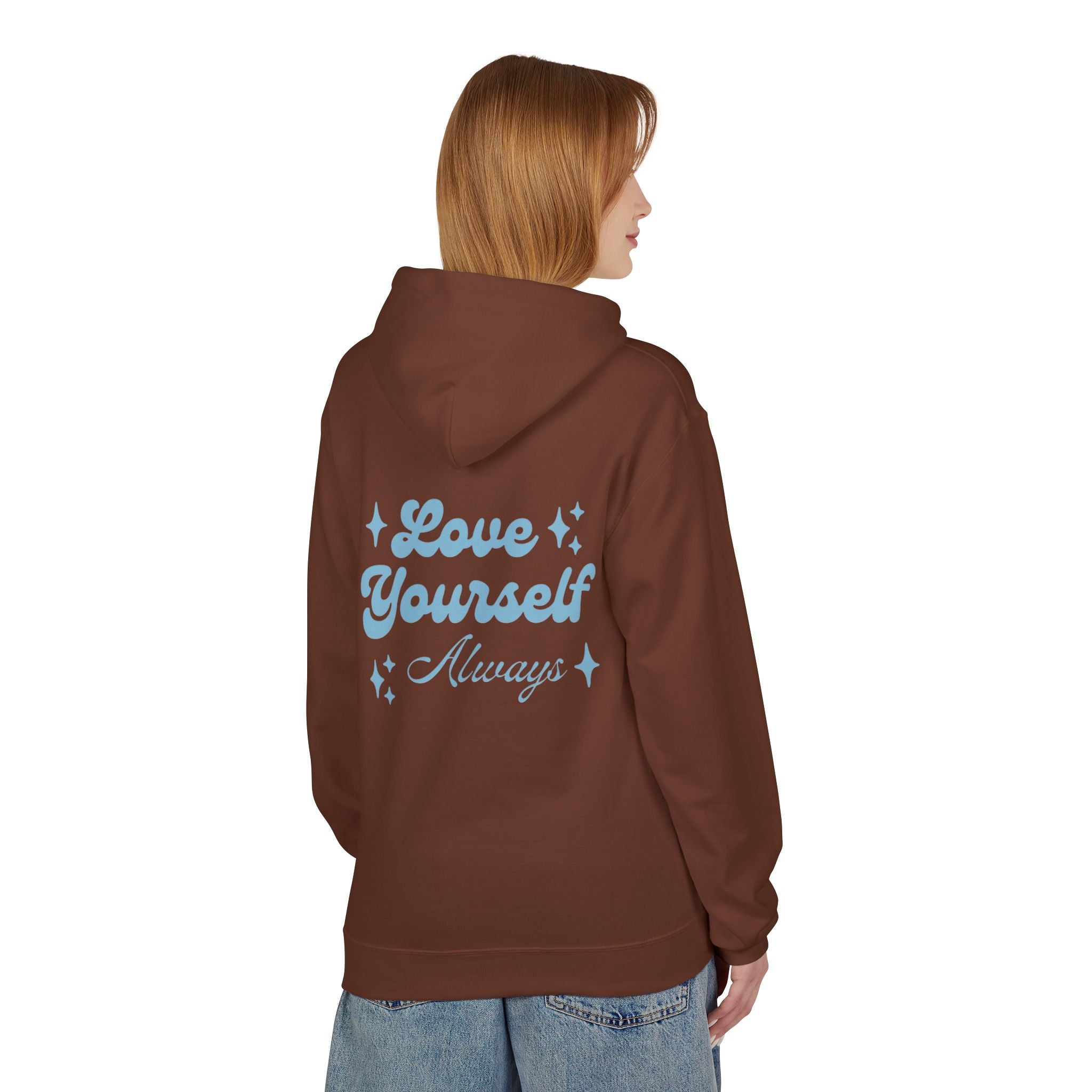 Love Yourself Always Retro Hoodie | Aesthetic Self Care & Positivity Sweatshirt