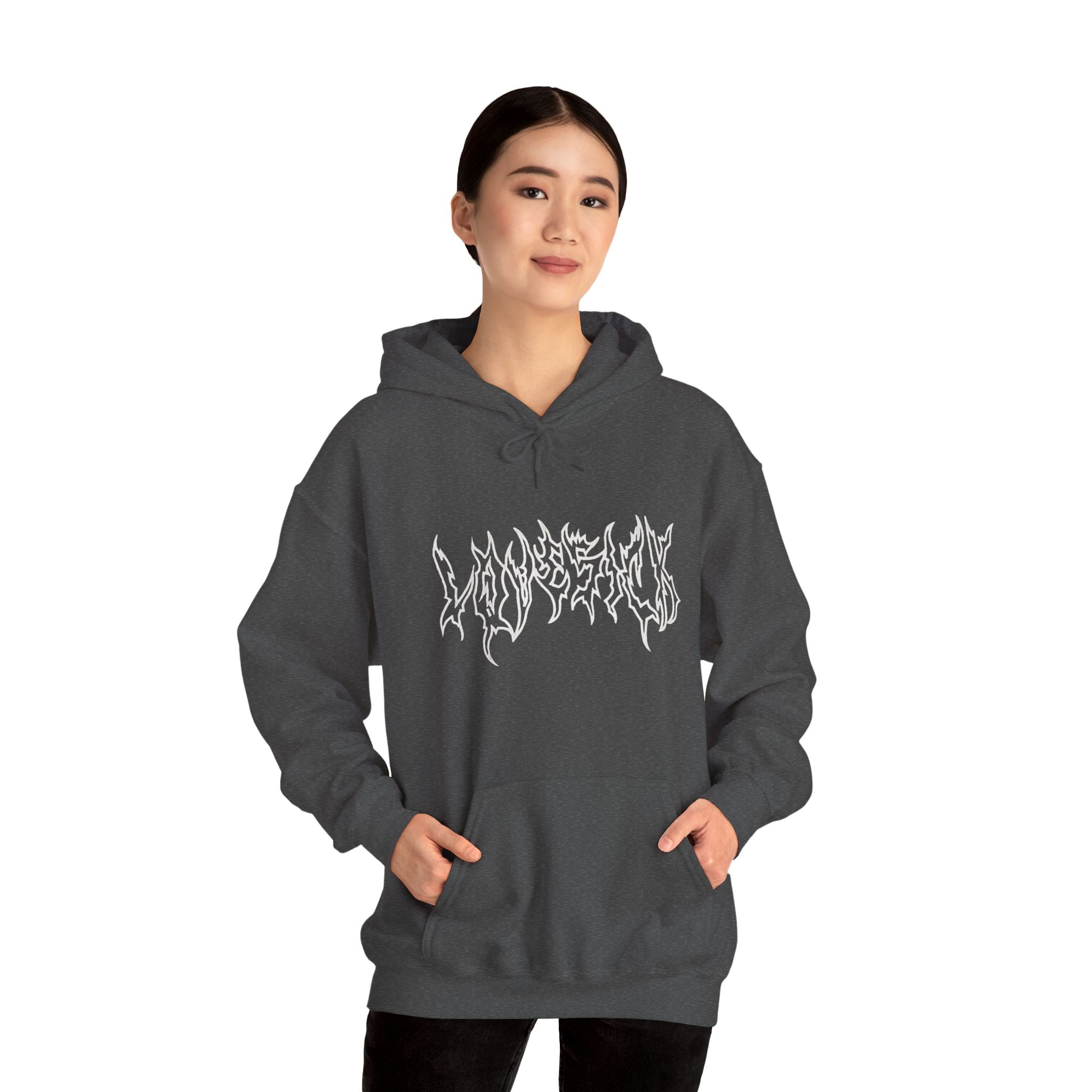 Lovesick Metal Graphic Hoodie | Y2K Grunge & Streetwear Aesthetic Sweatshirt