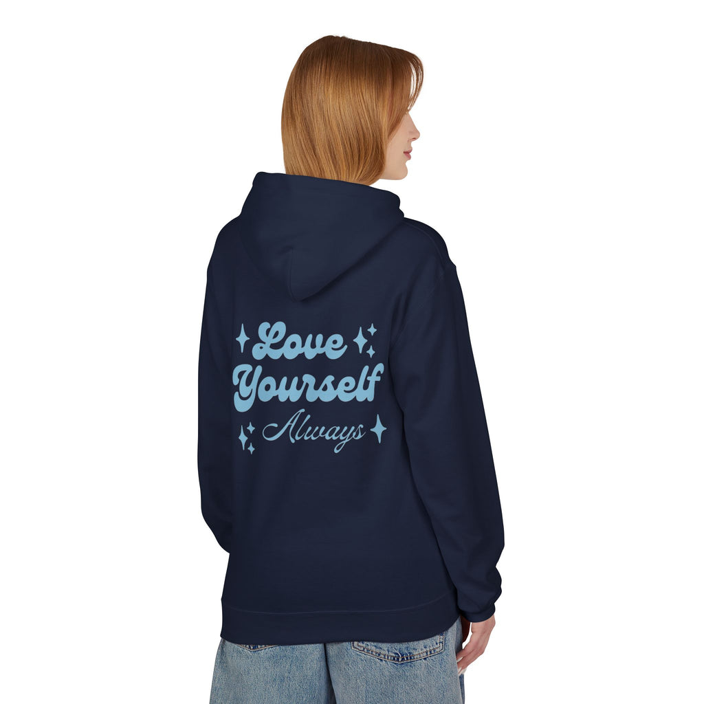 Love Yourself Always Retro Hoodie | Aesthetic Self Care & Positivity Sweatshirt