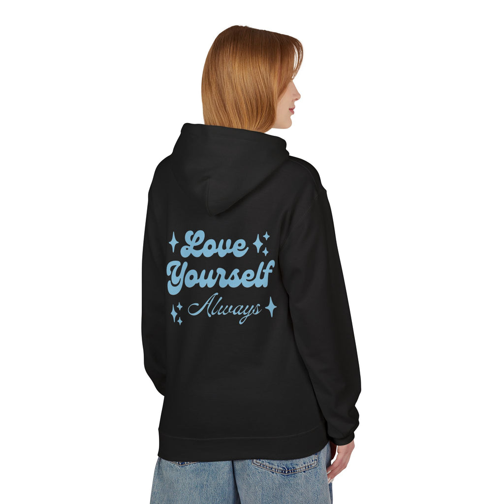 Love Yourself Always Retro Hoodie | Aesthetic Self Care & Positivity Sweatshirt