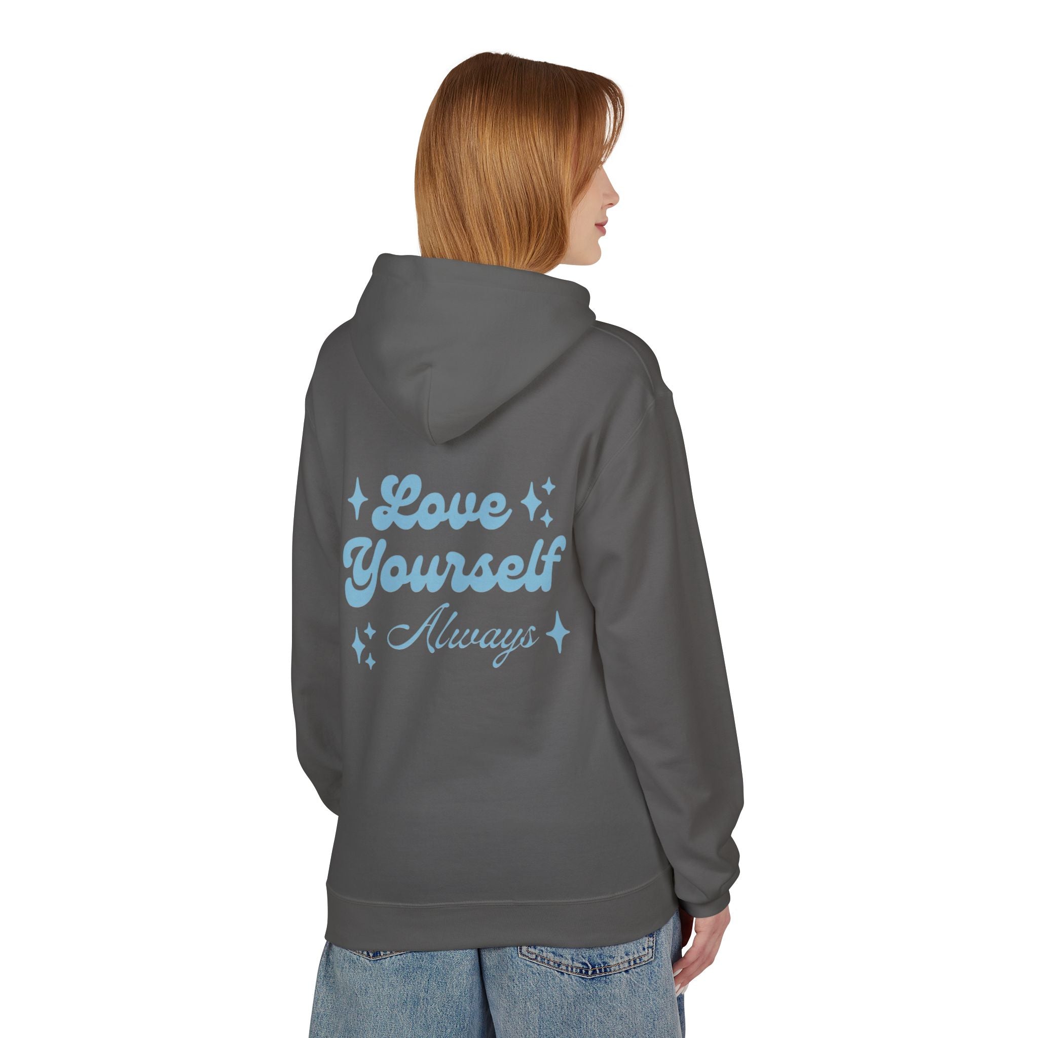Love Yourself Always Retro Hoodie | Aesthetic Self Care & Positivity Sweatshirt