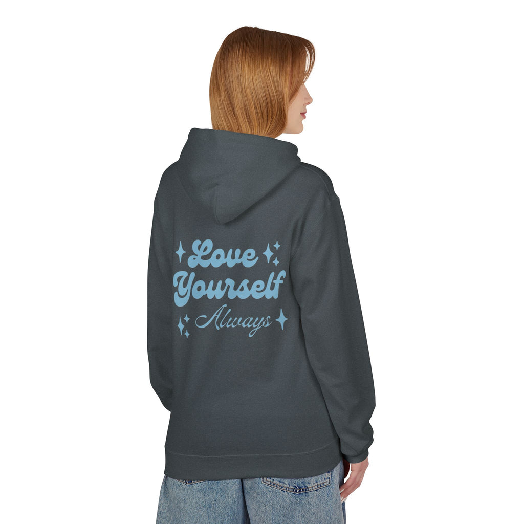 Love Yourself Always Retro Hoodie | Aesthetic Self Care & Positivity Sweatshirt