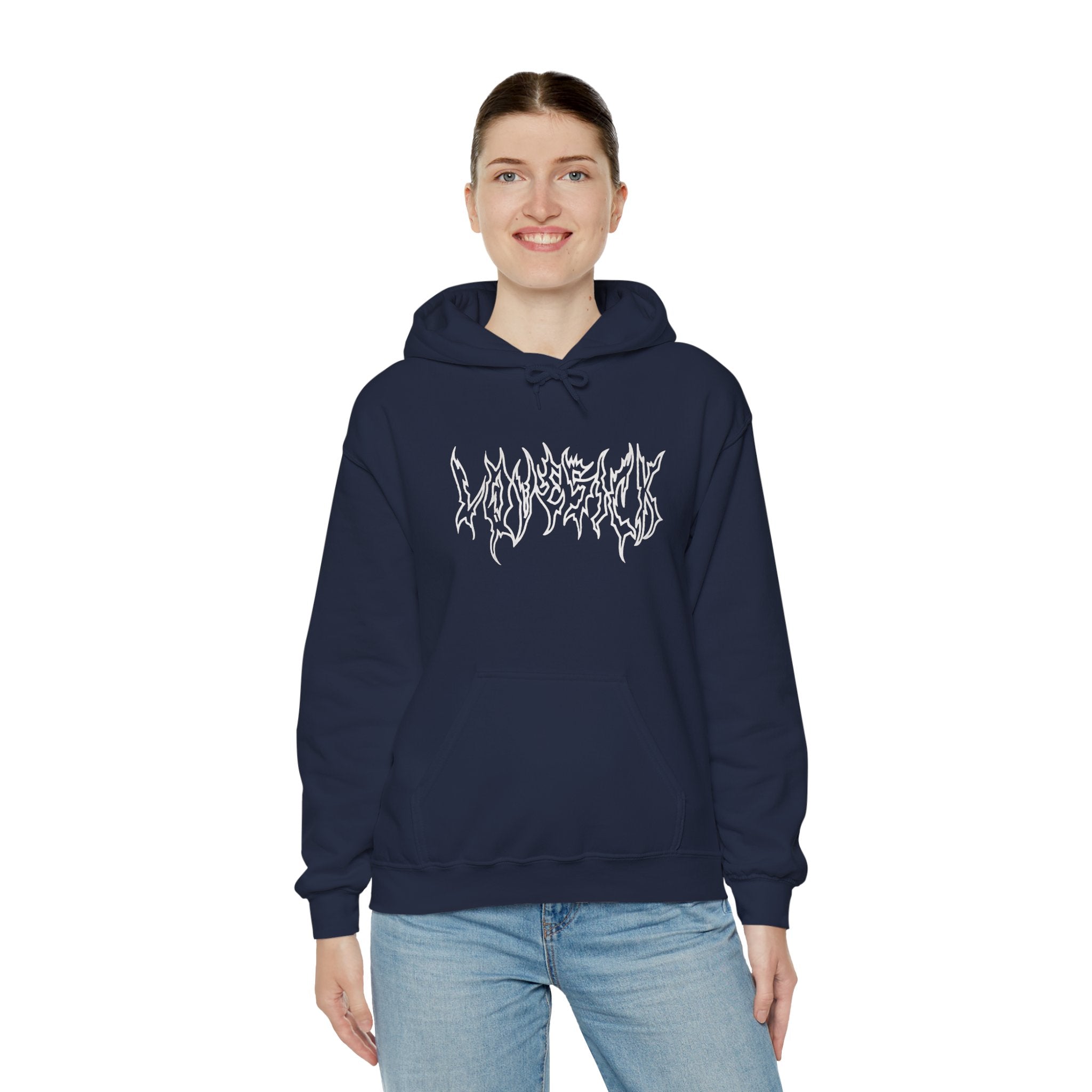 Lovesick Metal Graphic Hoodie | Y2K Grunge & Streetwear Aesthetic Sweatshirt