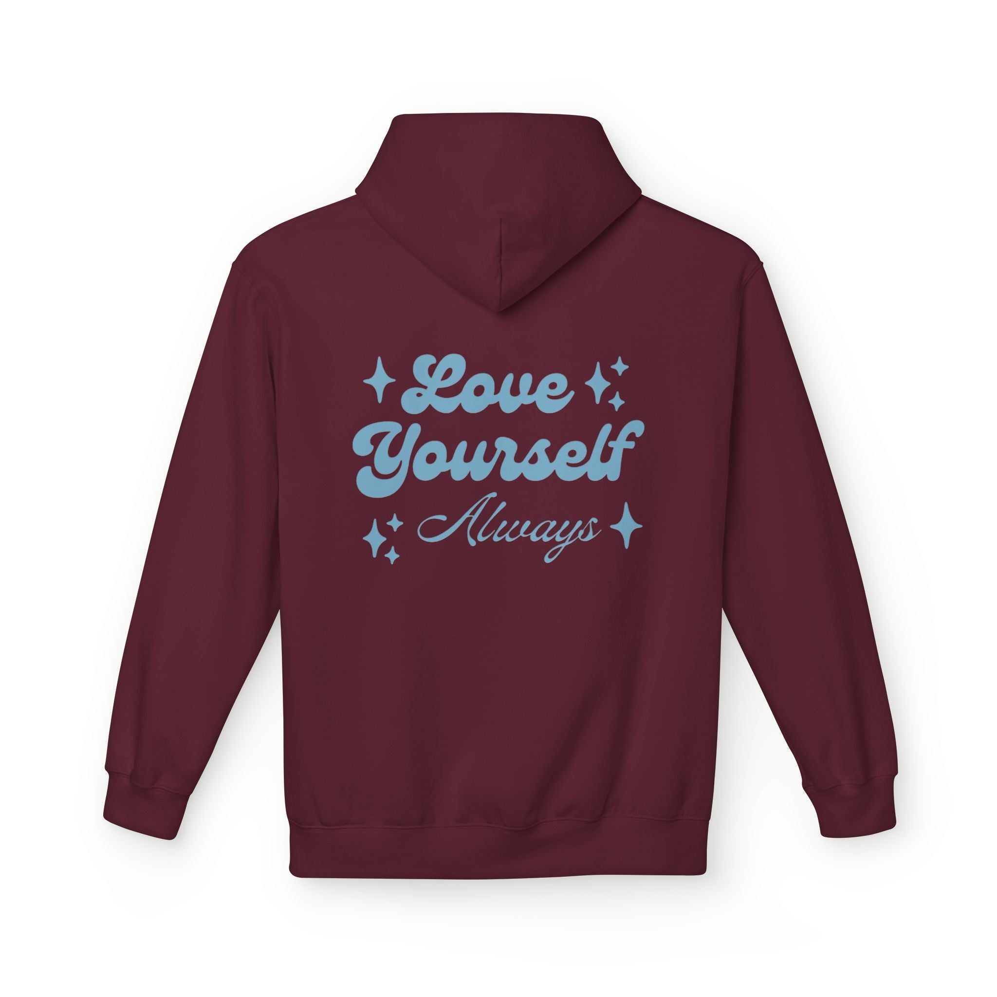 Love Yourself Always Retro Hoodie | Aesthetic Self Care & Positivity Sweatshirt