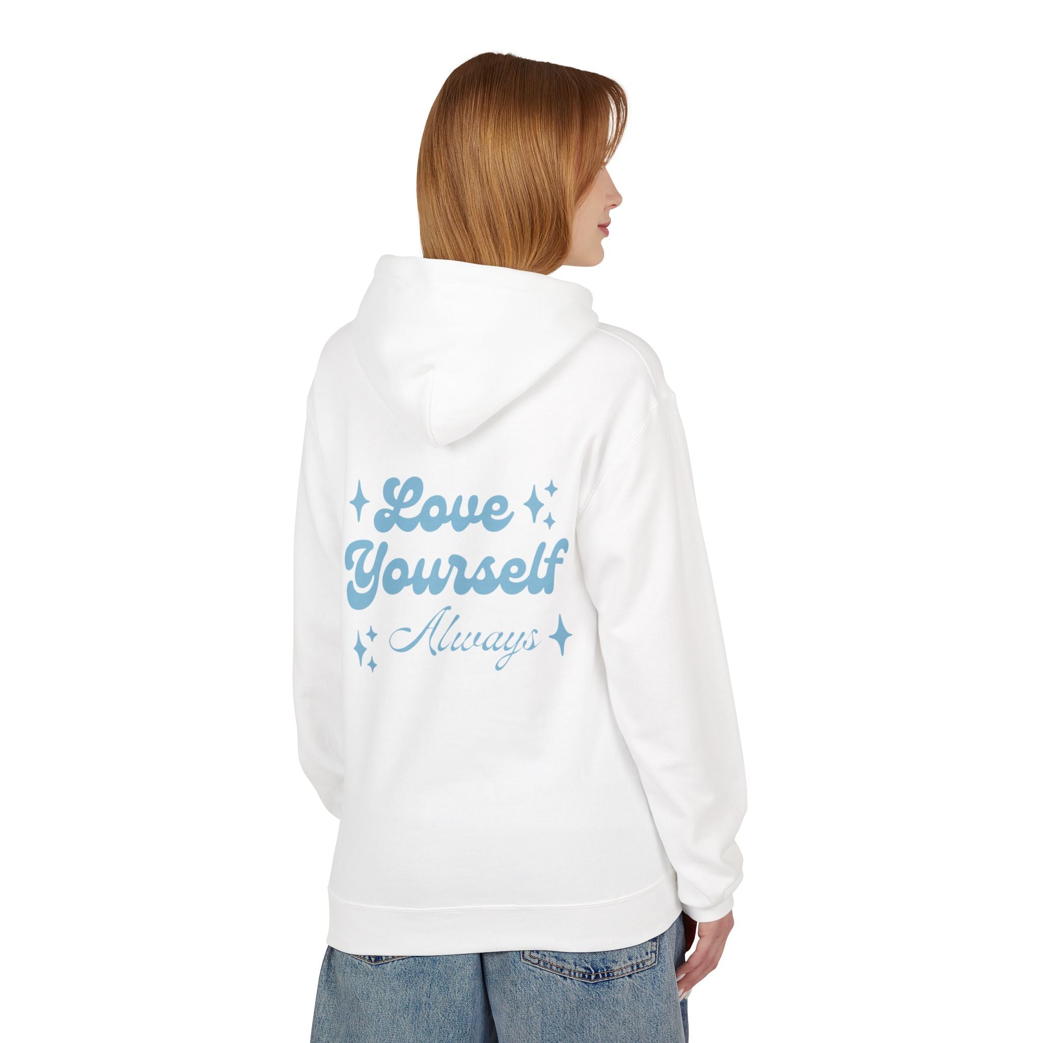Love Yourself Always Retro Hoodie | Aesthetic Self Care & Positivity Sweatshirt