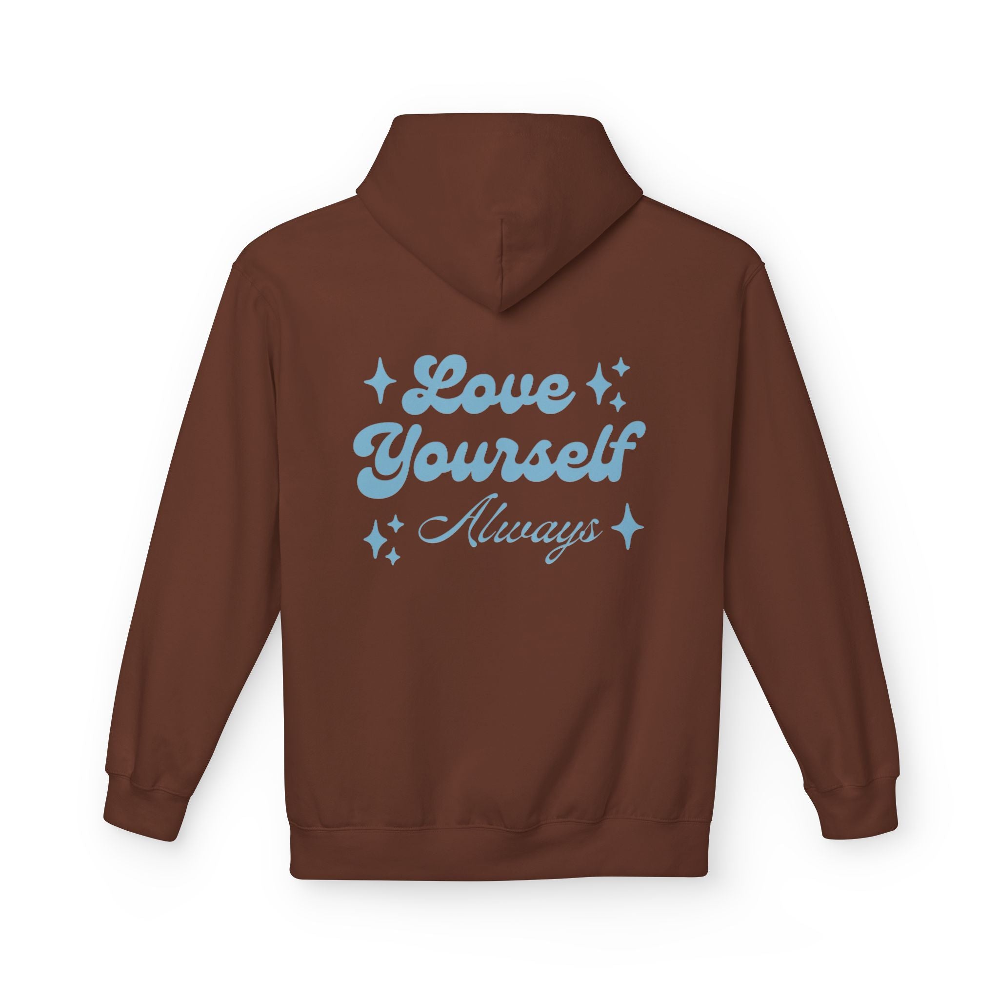 Love Yourself Always Retro Hoodie | Aesthetic Self Care & Positivity Sweatshirt