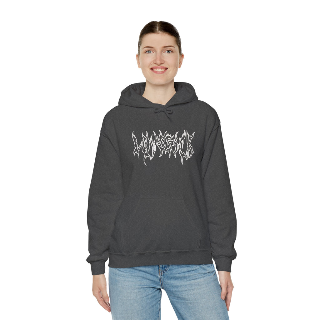 Lovesick Metal Graphic Hoodie | Y2K Grunge & Streetwear Aesthetic Sweatshirt